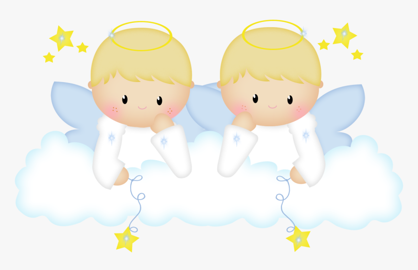 Resultado De Imagen Para Angelitos Caricatura - Angelitos De Bautizo Para  Niña - Free Transparent PNG Clipart Images Download