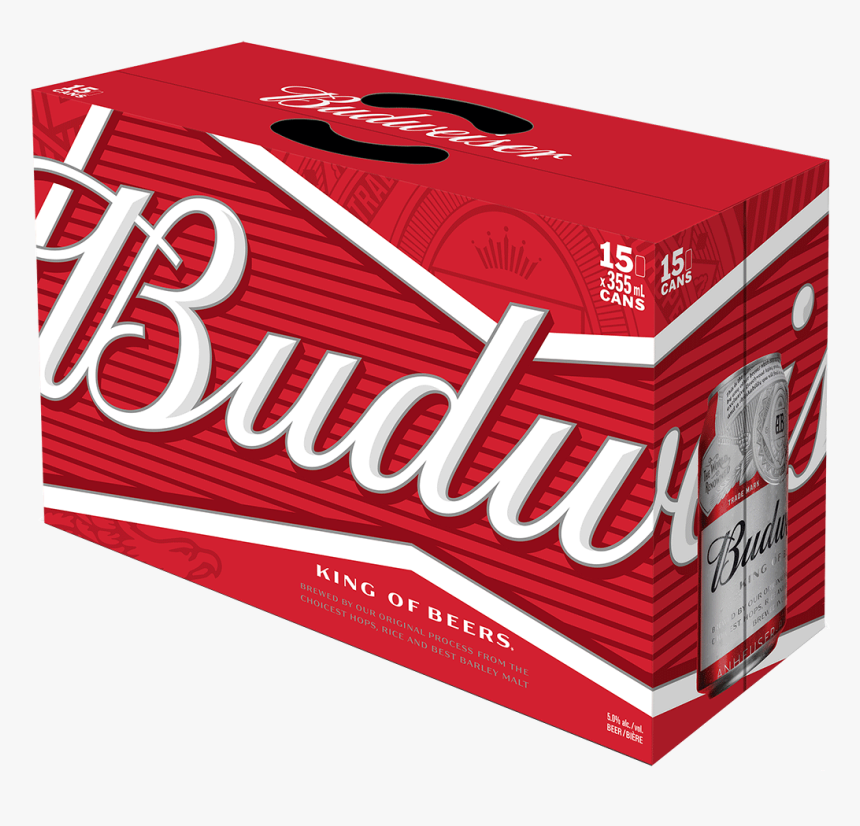 Budweiser 15 X 355 Ml - Budweiser 36 Pack, HD Png Download, Free Download