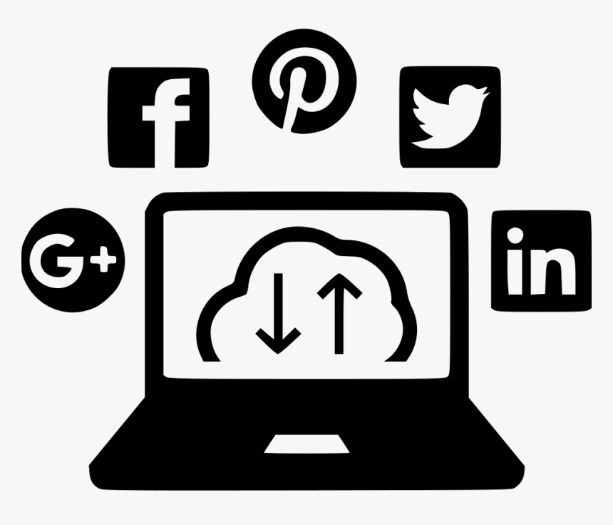 Social Media Cloud - Social Media Marketing Icon Png, Transparent Png, Free Download