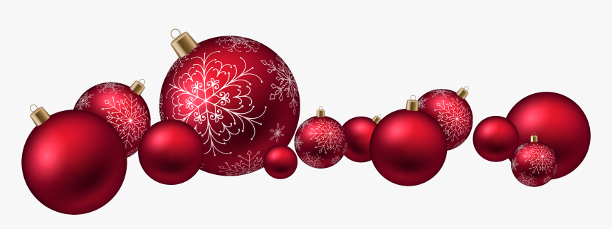 Red Christmas Ball Png - Red Christmas Balls Png, Transparent Png, Free Download