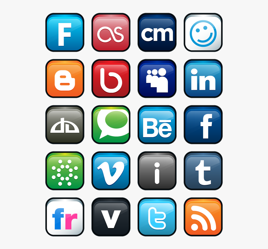 Transparent Social Media Logos Png - Transparent Social Network Logos, Png Download, Free Download