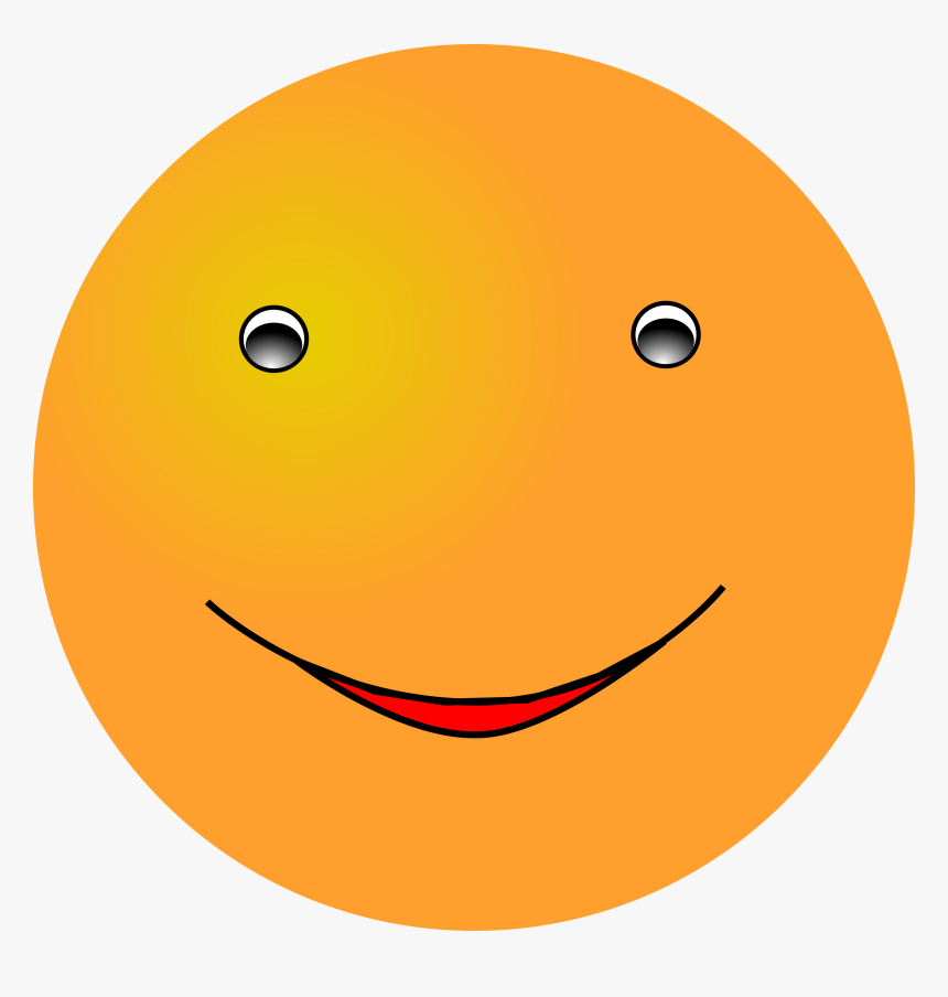 Laugh Png Clip Arts - Orange Smiley Face Png, Transparent Png, Free Download