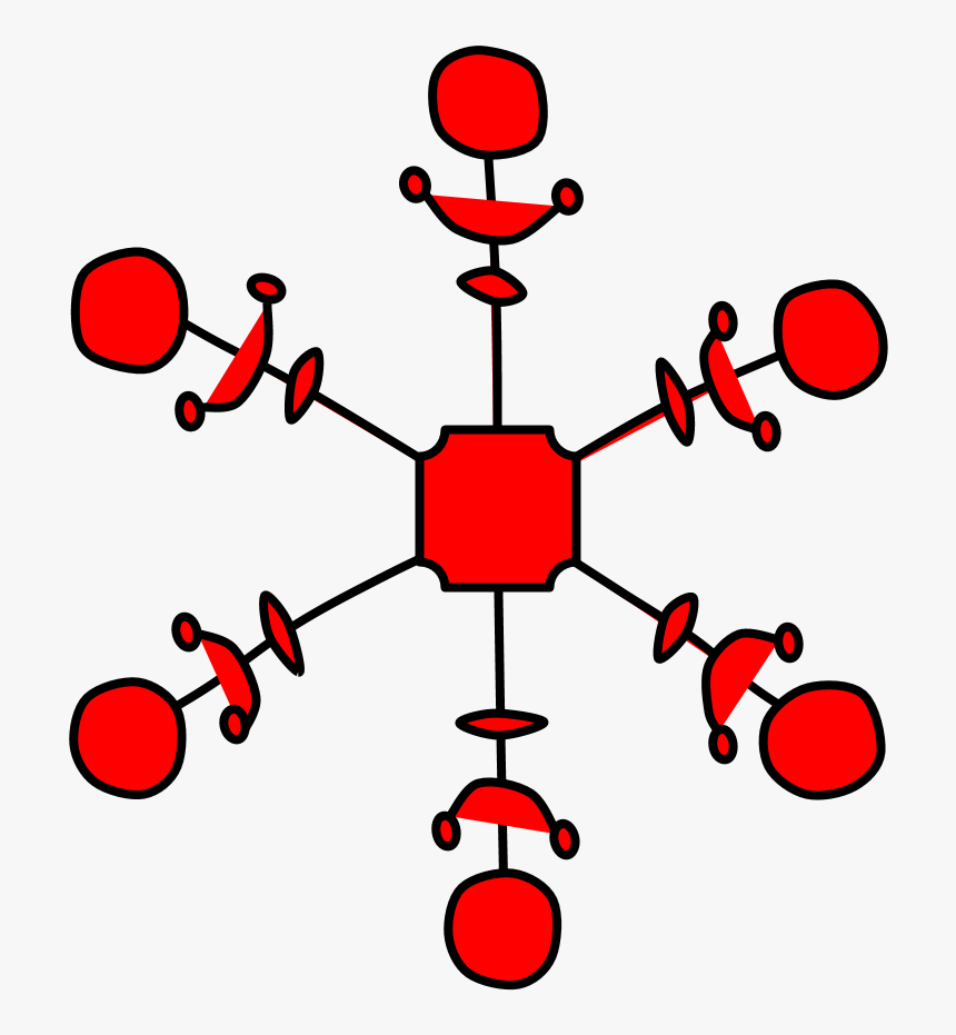 Snowflake, Red - Portable Network Graphics, HD Png Download, Free Download