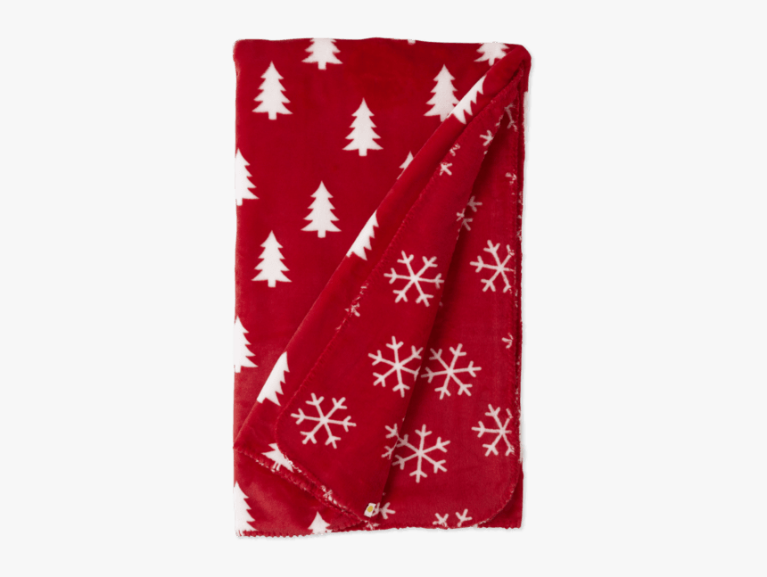 Pine Trees And Snowflakes Blanket - Flag, HD Png Download, Free Download