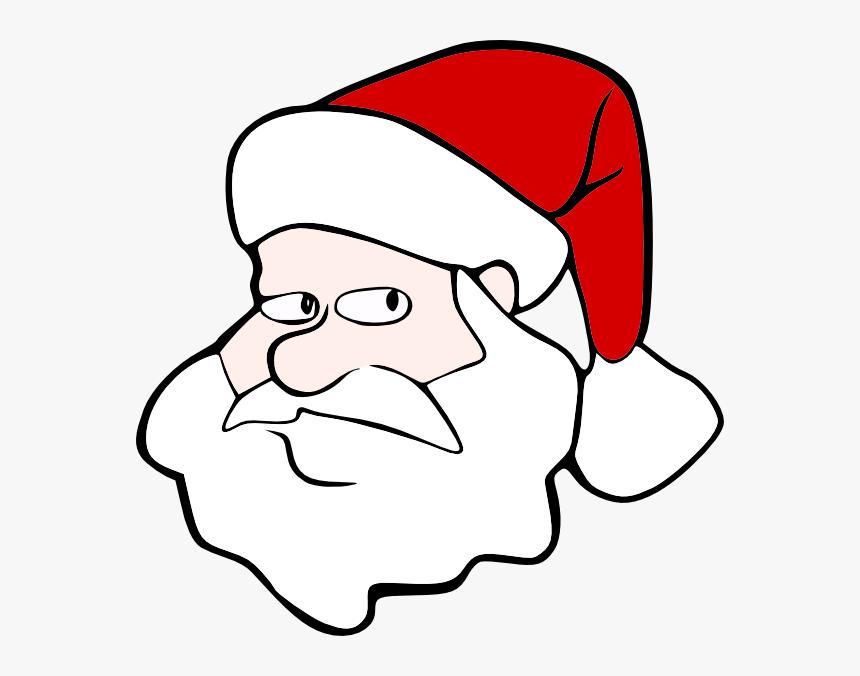 Cartoon Santa Head Png, Transparent Png, Free Download