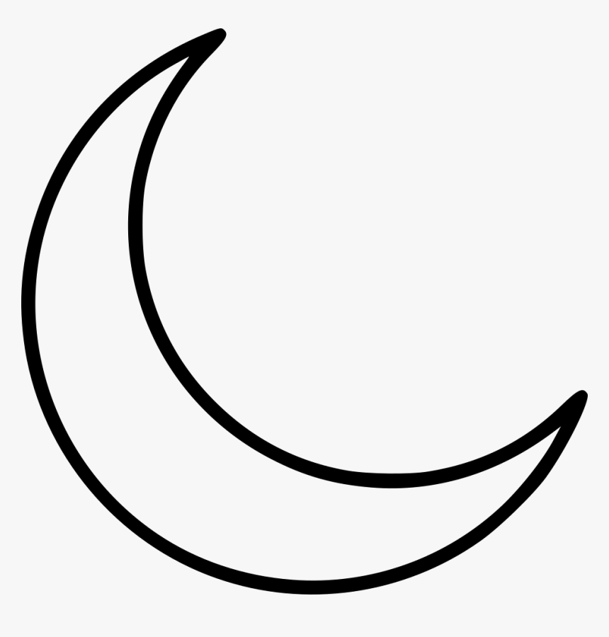 Transparent Moon Emoji Png - Crescent Moon Svg, Png Download - kindpng