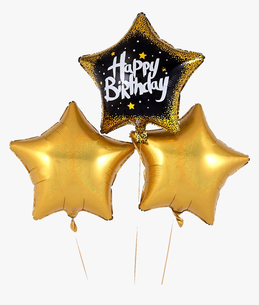 Happy Birthday Balloon Gold, HD Png Download, Free Download