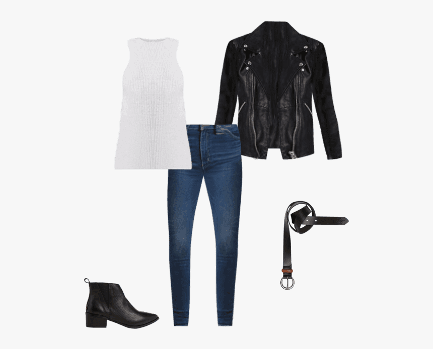 Leather Moto Jacket - Leather Jacket, HD Png Download, Free Download