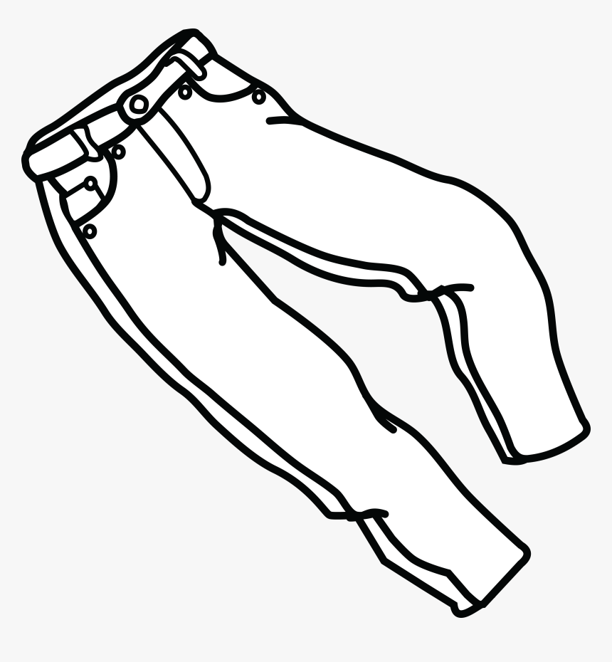 Free Clipart Of A Pair Of Jeans Black And White Jeans Clip Art Hd Png Download Kindpng