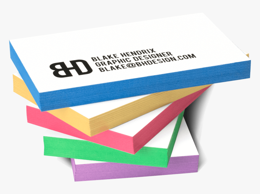 32 Pt Edge Painted Business Cards, HD Png Download, Free Download