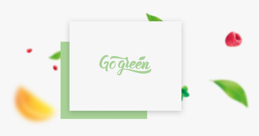 Go Green Logotype Consistent With The Brand"s Philosophy - Graphic Design, HD Png Download, Free Download