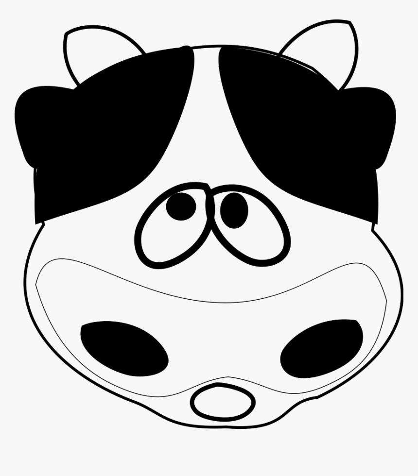 Transparent Femur Clipart - Cow Face Clip Art, HD Png Download, Free Download
