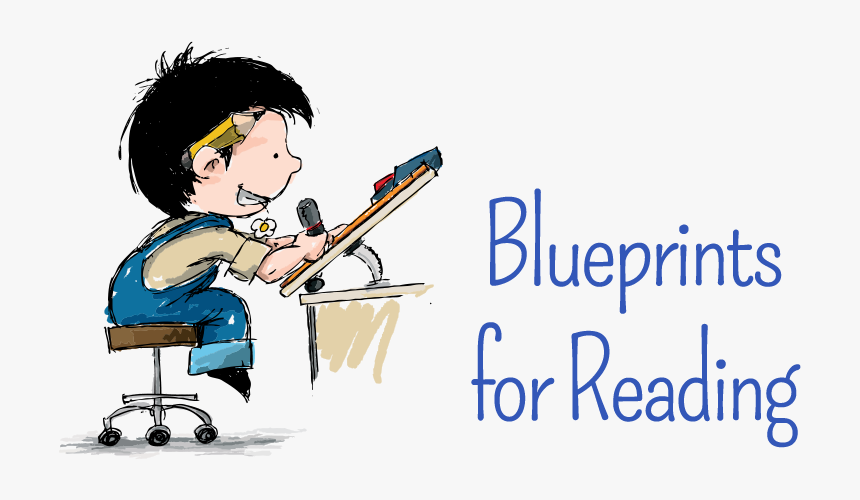 Blueprint Blog Banner - Transparent Cartoon Person Reading Book Png, Png Download, Free Download