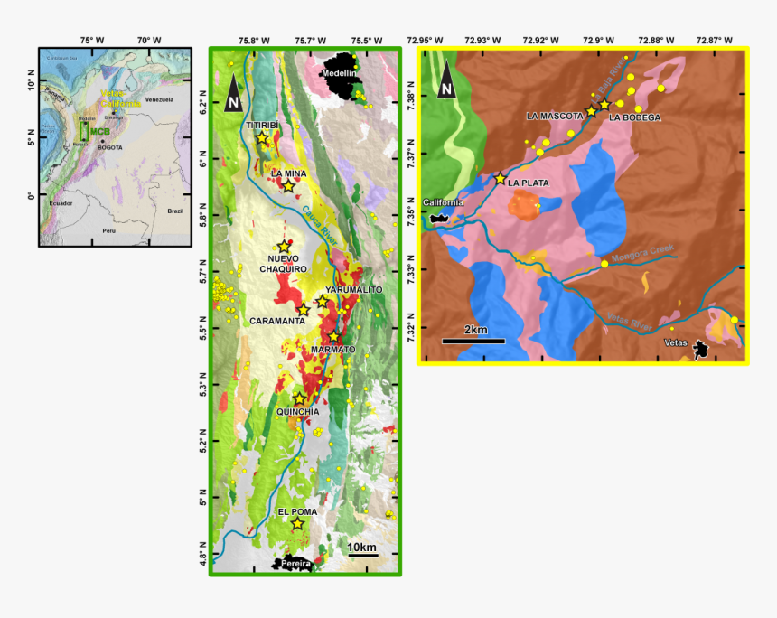 Porphid Geological Map Au Cu In Peru, HD Png Download, Free Download