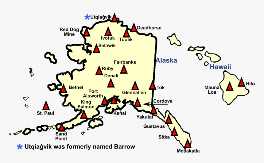 Alaska And Hawaii Group Map - Map, HD Png Download - kindpng