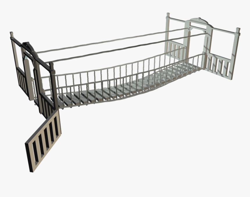 Rope Bridge Png - Rope Bridge Construction, Transparent Png, Free Download