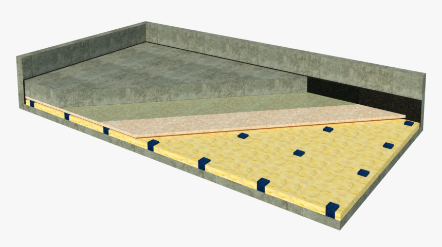 Concrete Floating Floor - Plywood, HD Png Download, Free Download