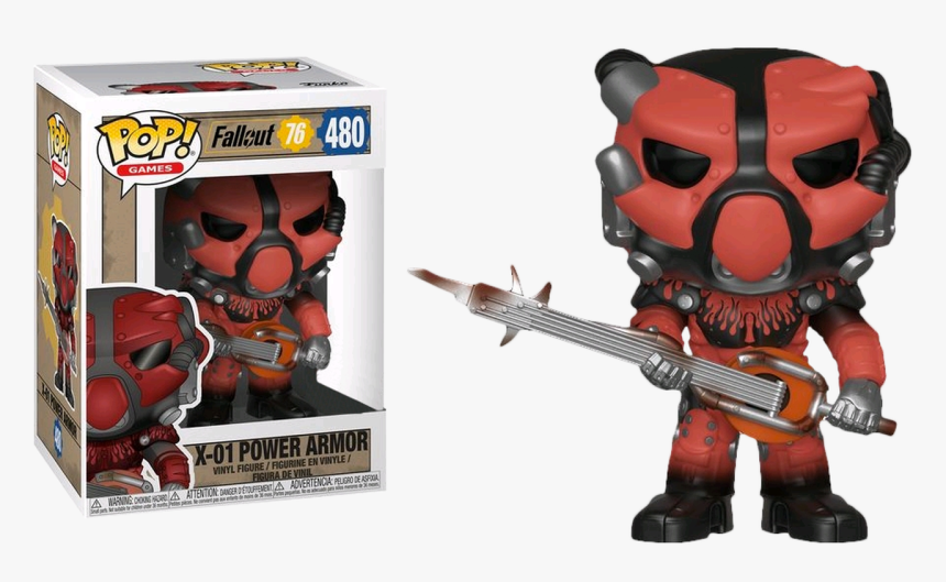 X-01 Power Armor Red Us Exclusive Pop Vinyl Figure - X01 Power Armor Funko, HD Png Download, Free Download