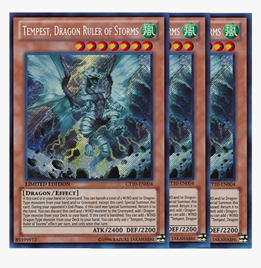 Yugioh Tempest Dragon Ruler Of Storms, HD Png Download - kindpng