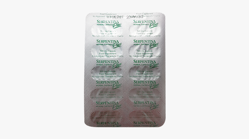 Serpentina Plus Capsule - Herbal Supplement Nanz Herbal Capsule, HD Png Download, Free Download