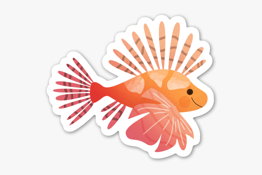 Lionfish Sticker - Lionfish Cute, HD Png Download, Free Download