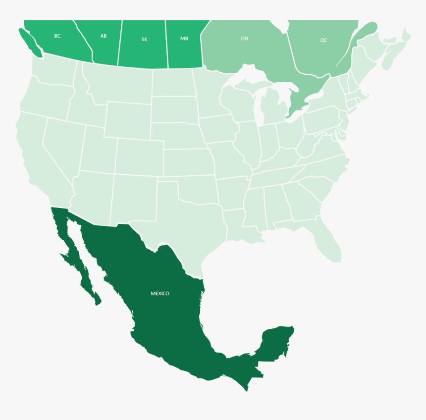 Transit Map To Mexico - Map Of Mexico Png, Transparent Png, Free Download