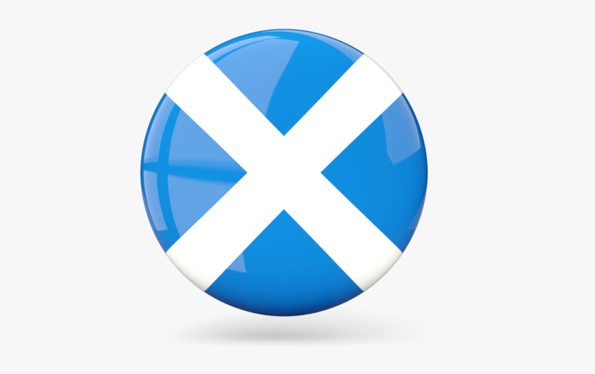 Glossy Round Icon - Scotland Flag Circle Png, Transparent Png, Free Download