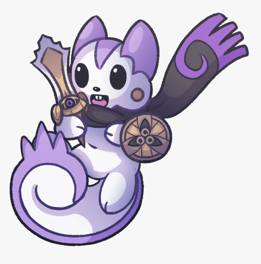 Pachirisu And Aegislash Fusion ¯ /¯ - Cartoon, HD Png Download, Free Download