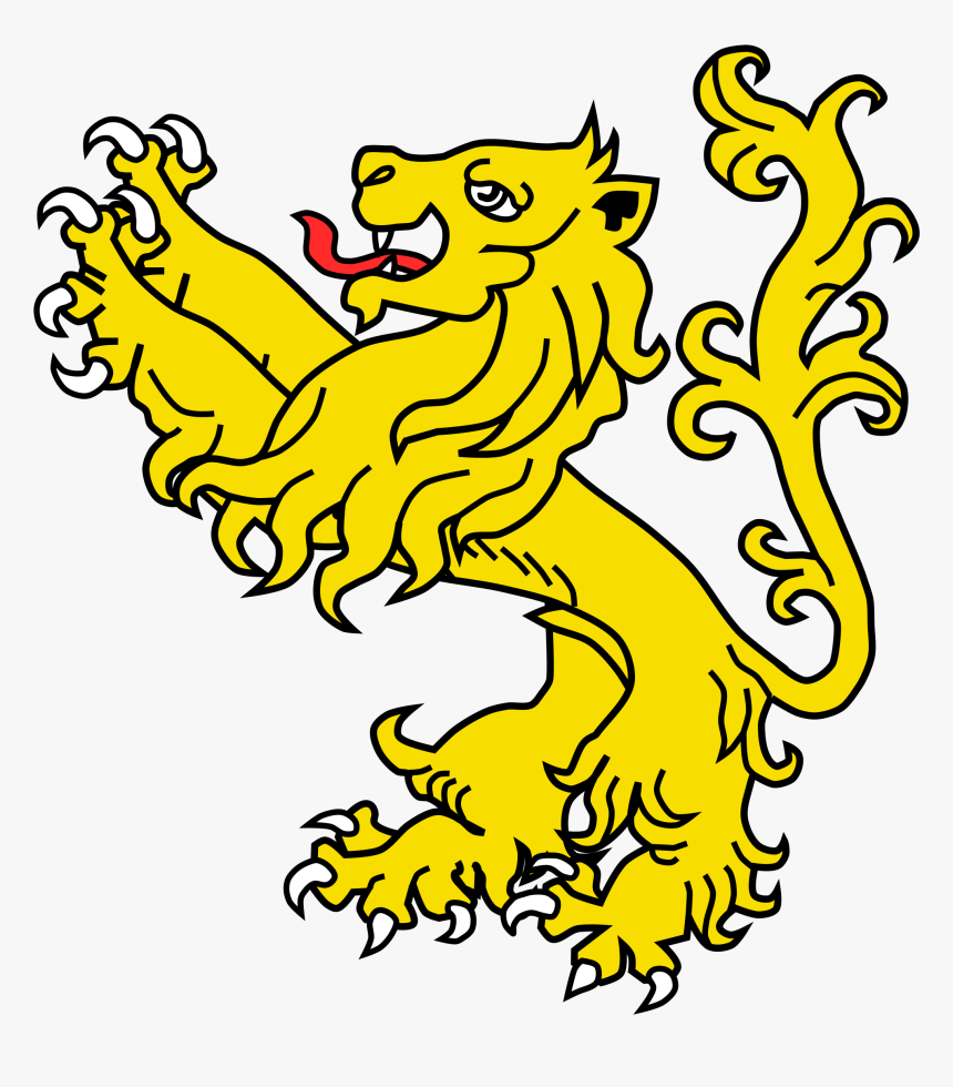 Lion Coat Of Arms Crest Heraldry Attitude - Coat Of Arms Lion, HD Png Download, Free Download