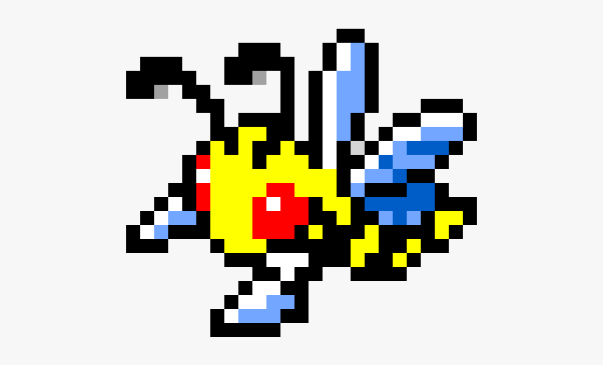 Beedrill Pixel Art Grid, HD Png Download, Free Download