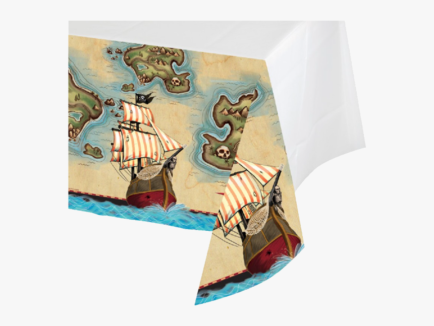 Pirate"s Map Table Cloth - Tovaglia Mappa Del Tesoro, HD Png Download, Free Download