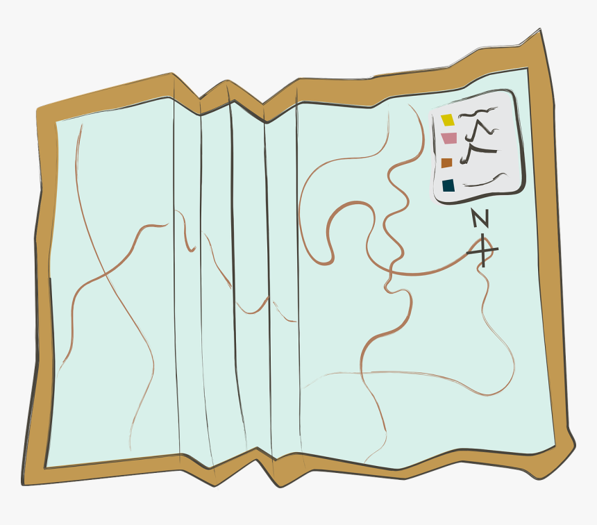 How To Draw A Treasure Map, Pirates Map - Vẽ Bản Đồ Kho Báu, HD Png Download, Free Download