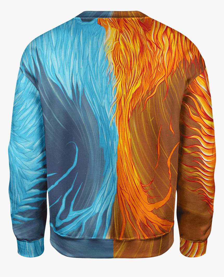 Fire & Ice Phoenix Sweater - Sweatshirt, HD Png Download, Free Download