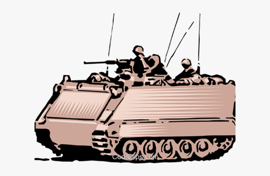 Military Tank Clipart Army Stuff - Armored Personnel Carrier Vector, HD Png Download, Free Download