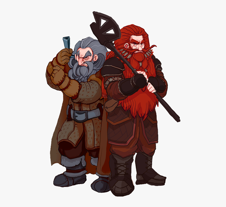 The Hobbit, Oin And Gloin By Art-calavera - Gloin The Hobbit Illustration, HD Png Download, Free Download