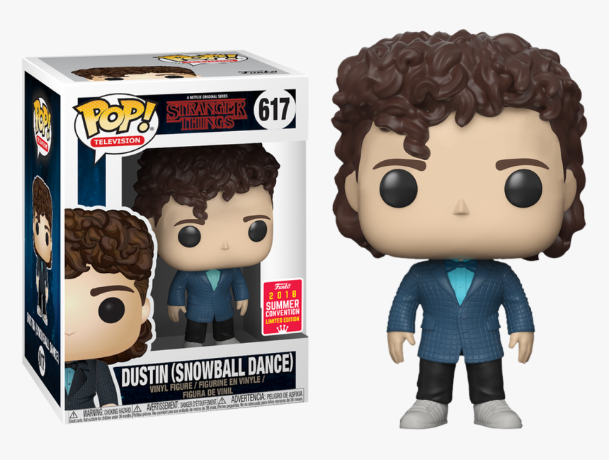 Dustin In Snow Ball Outfit Sdcc18 Pop Vinyl Figure - Funko Pop Stranger Things, HD Png Download, Free Download