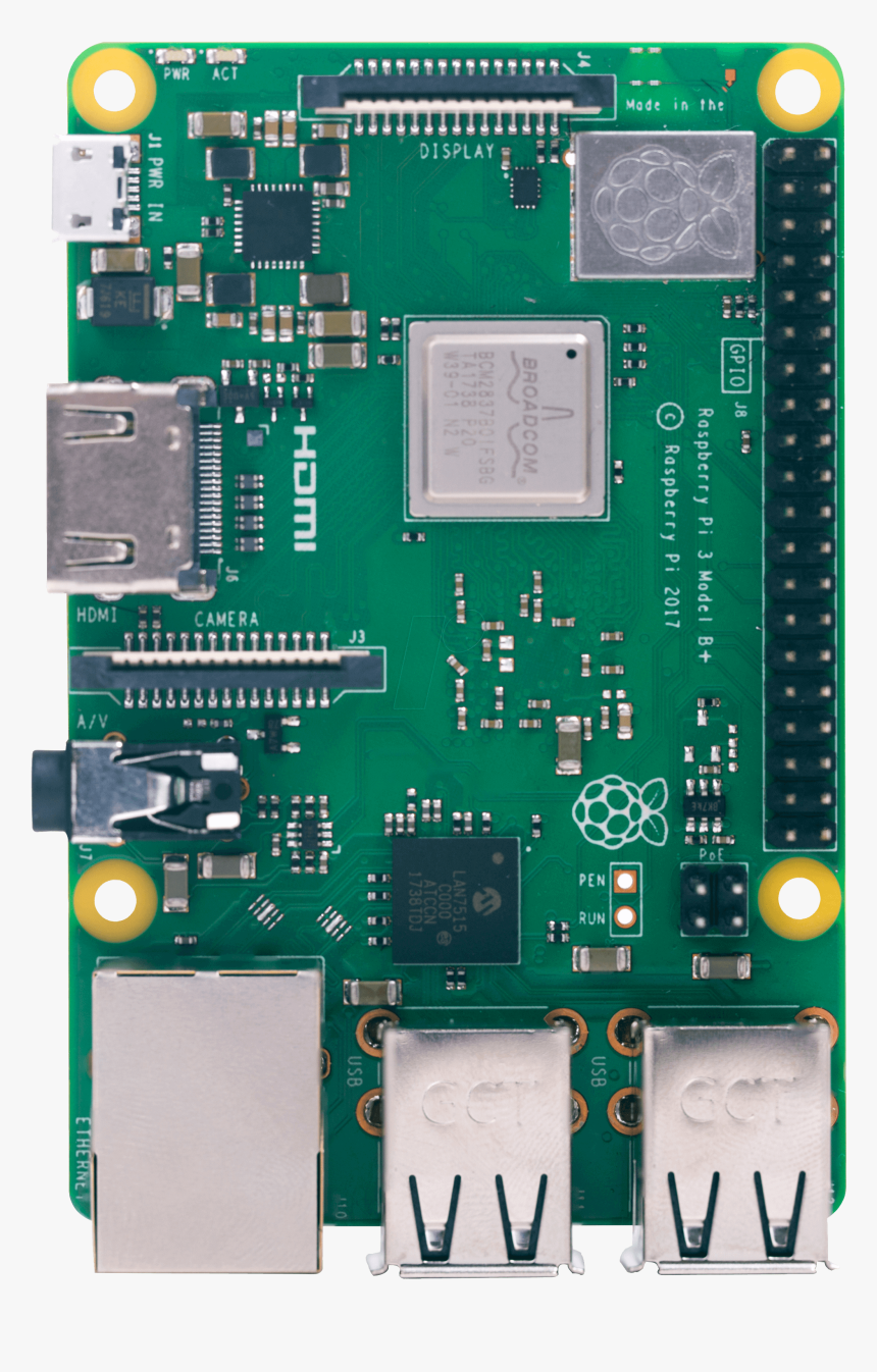 Raspberry Pi 3 Win10 Arm , Png Download - Raspberry Pi 3 B+ Parts, Transparent Png, Free Download