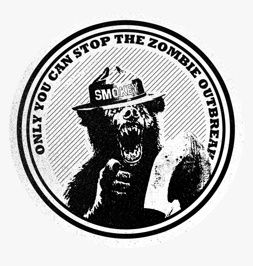 Image Of Smokey Zombie T-shirt - Emblem, HD Png Download, Free Download