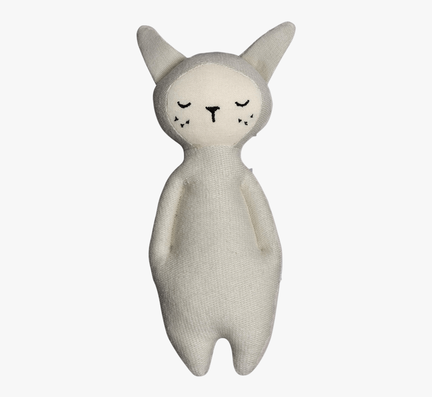 Soft Organic Rattle Bunny - Fabelab Rattle Grey, HD Png Download, Free Download