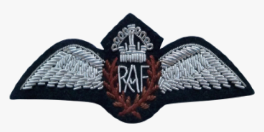 Raf Pilot Wings - Hand Embroidered Wings, HD Png Download, Free Download