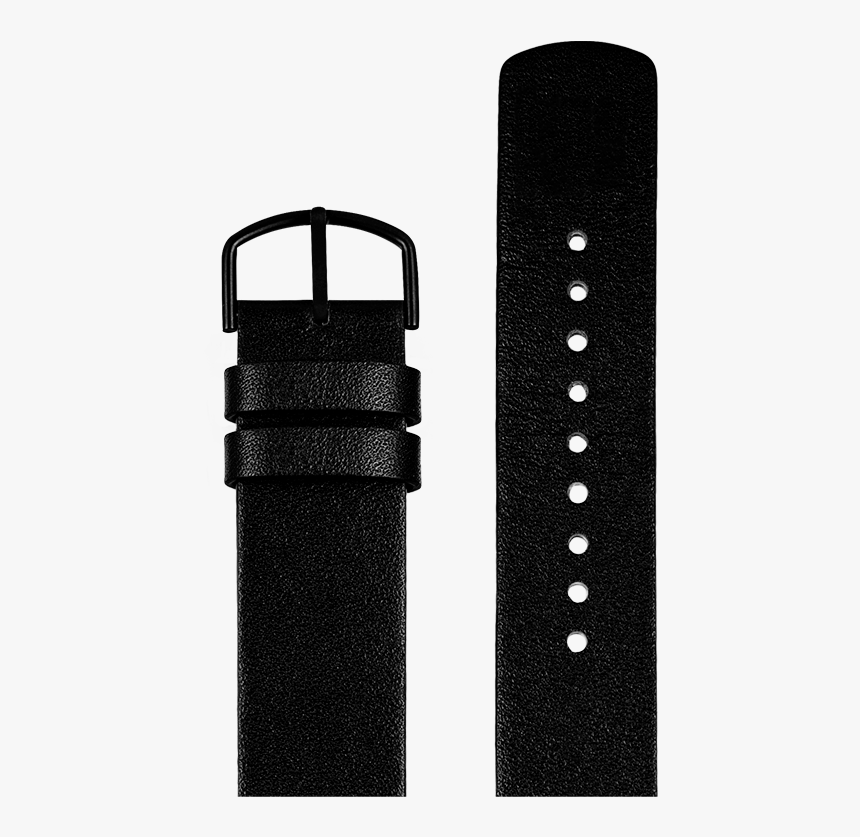 Black Leather Strap, 20 Mm - Strap, HD Png Download, Free Download
