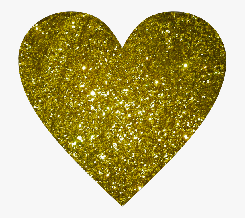 Transparent Gold Glitter Heart Png - Hearts In Sparkle Stickers, Png Download, Free Download