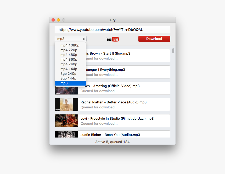 Airy - Download Youtube Playlist Mac Os, HD Png Download - kindpng