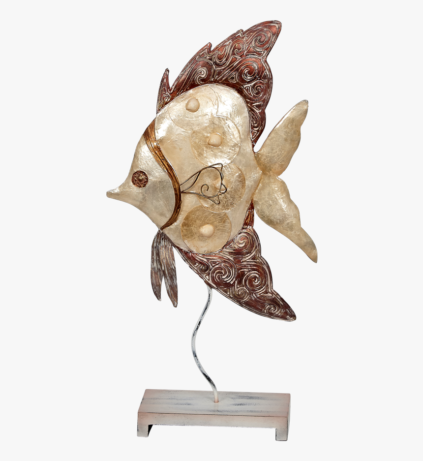 Angelfish Tan Bronze Stand - Illustration, HD Png Download, Free Download