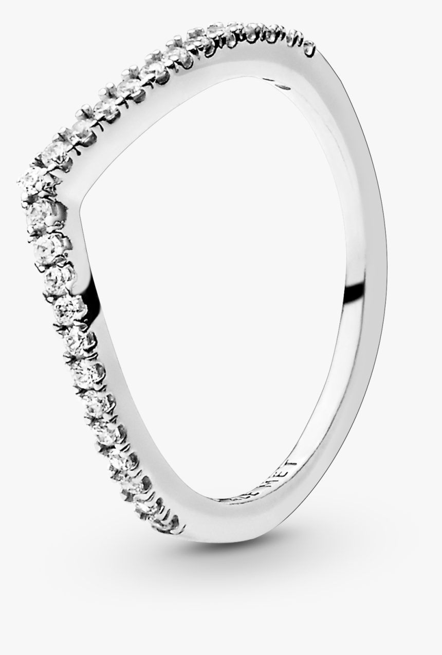 Pandora - Title - Tag - Pandora Sparkling Wishbone Ring, HD Png Download, Free Download