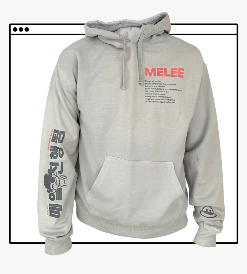 Melee Grey Hoodie, HD Png Download, Free Download