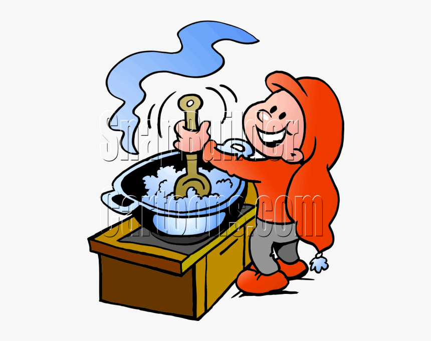 Christmas Elf Cooking - Cooking Rice Clipart, HD Png Download, Free Download