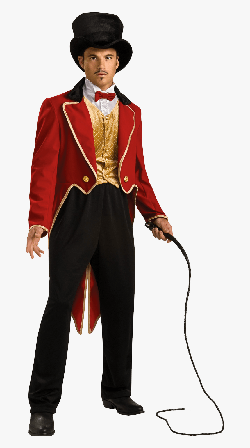 Circus Ringmaster Tamer - Male Ringmaster Costume, HD Png Download ...