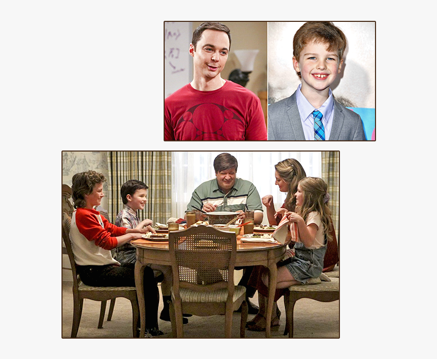 Young Sheldon Vs Sheldon, HD Png Download, Free Download