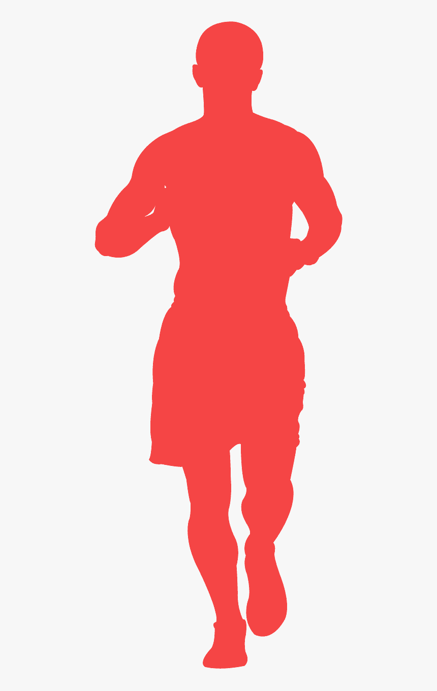 Running Man Silhouette Png, Transparent Png, Free Download